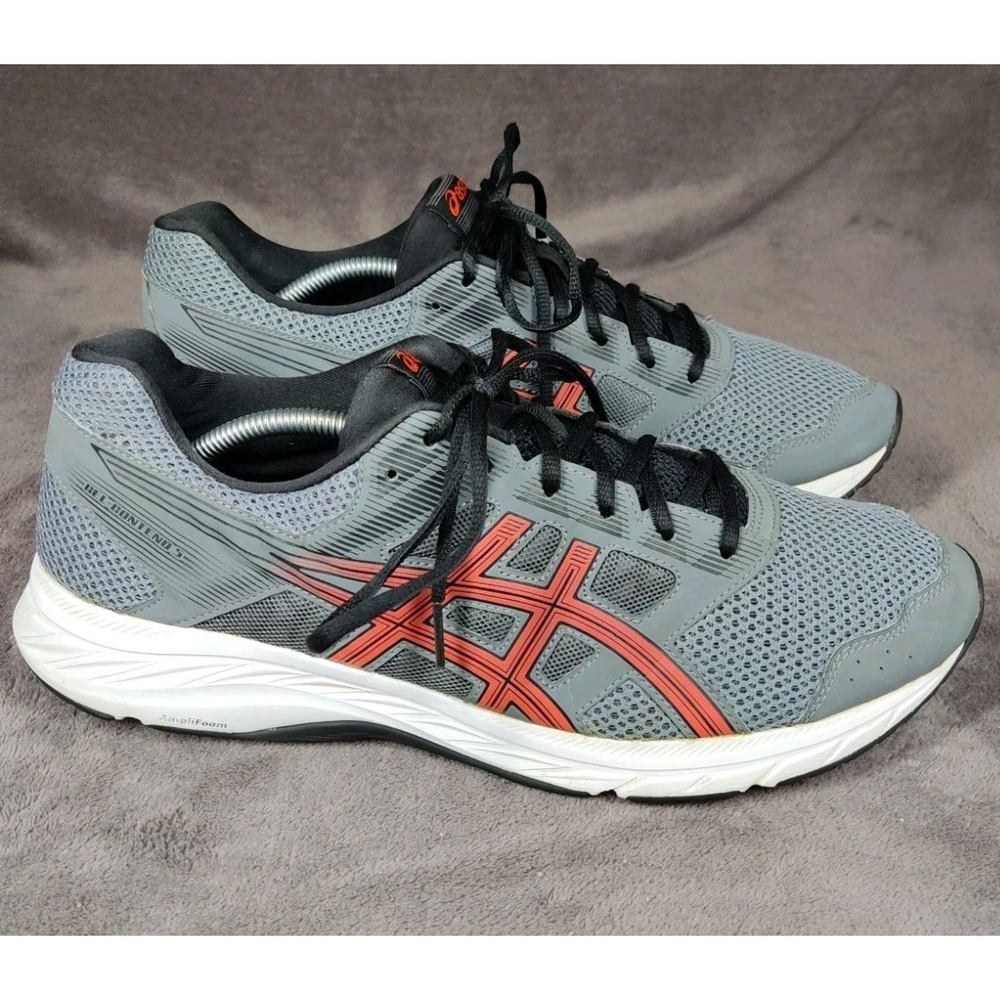 ASICS‎ Gel Contend 5 Running Shoes Mens Size 13 Gray Athletic Sneakers 1011A256